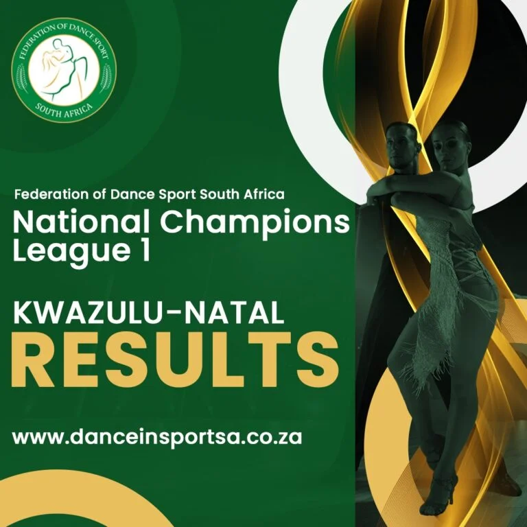 Read more about the article Results for the Federation of Dance Sport South Africa National Champions League 1 in KwaZulu-Natal.
