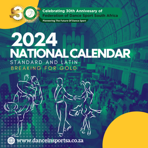 2024 National Calendar for Standard, Latin & Breaking For Gold dance