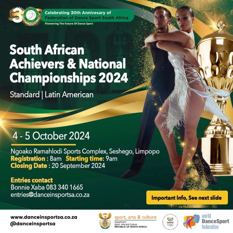 4 – 5 OCT: Entry Form for the South African Achievers & National Championships at the Ngoako Ramahlodi Sports Complex, Sheshego, Limpopo.