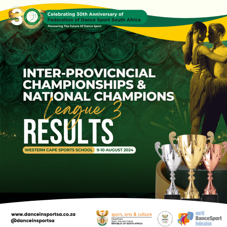 Results for the Inter-Provincial Championships & National Champions League 3, 9-10th August in Western Cape